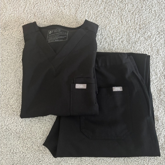 Figs Other - Figs Mens Black Scrubs